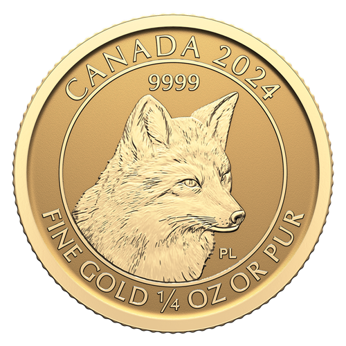 2024 - ¼ oz. Red Fox Pure Gold Coin