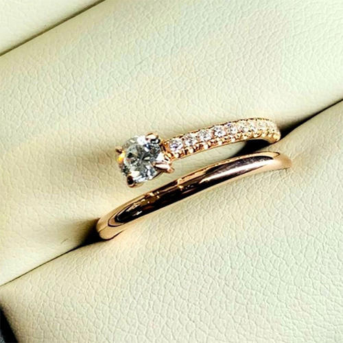 14kt Custom Engagement Ring with Diamonds